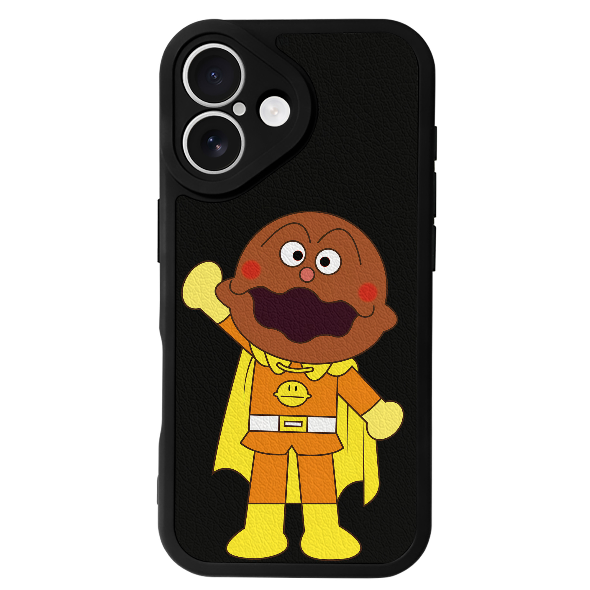 （画像用） アンパンマン Anpanman 【iPhone 16シリーズ対応】シリコンスマホケース（レザー調） 材質：シリコン
